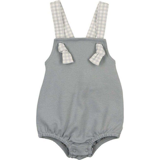 Gingham Glory Romper Quarry