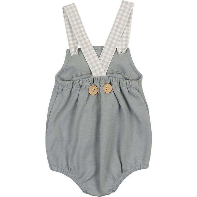 Gingham Glory Romper Quarry - Rompers - 2