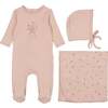 Nature's Florals Layette Set Pink Whip - Mixed Apparel Set - 1 - thumbnail