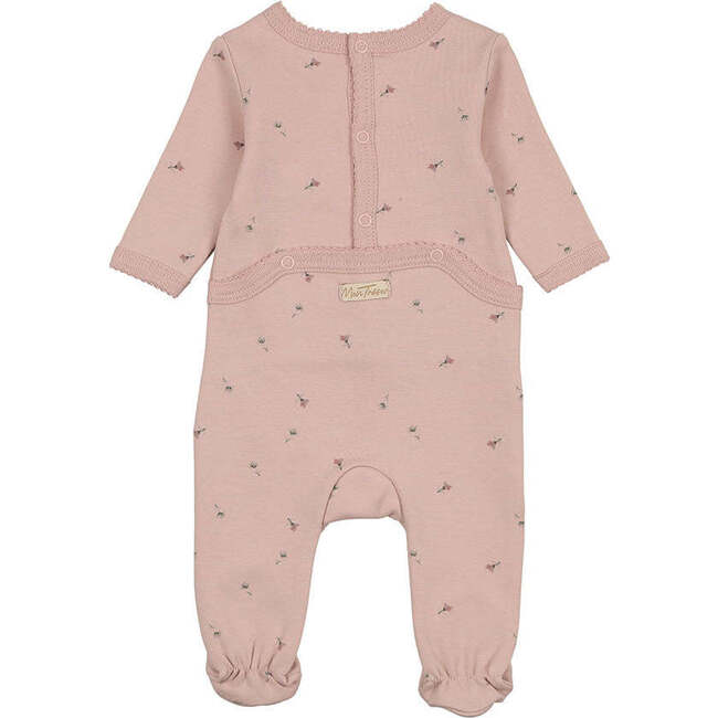 Plush Print Girls' Footie Ivory & Pink - Footie Pajamas - 2