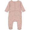 Plush Print Girls' Footie Ivory & Pink - Footie Pajamas - 2