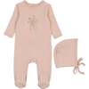 Nature's Florals Footie & Hat Set Pink Whip - Mixed Apparel Set - 1 - thumbnail