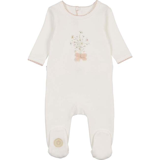 Nature's Florals Footie Ivory & Rose