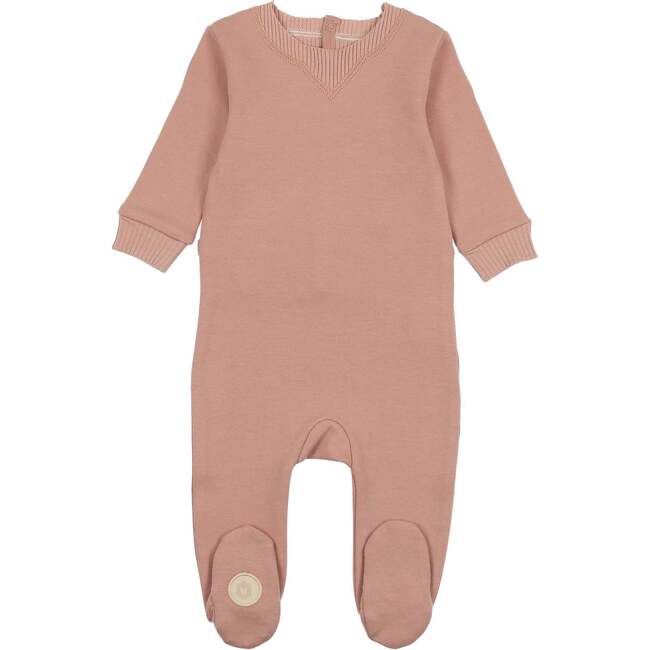 Cuddly in Cotton Footie Misty Rose