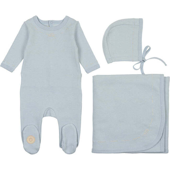 Soft Stitches Layette Set, Boys Niagara Blue