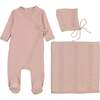 Knit Twist Layette Set Rose Smoke - Mixed Apparel Set - 1 - thumbnail