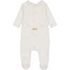 Touch of Crochet Footie, Boys Pearl Blue - Footie Pajamas - 2