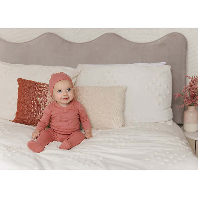 Posh Print Footie Mauve - Footie Pajamas - 5