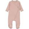 Knit Twist Footie Rose Smoke - Footie Pajamas - 1 - thumbnail