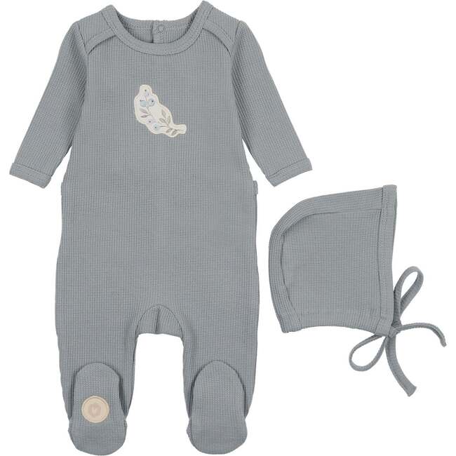 Mellow Moments Boys' Footie & Hat Set Quarry