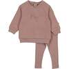 Posh Print Long Ensemble Mauve - Mixed Apparel Set - 1 - thumbnail