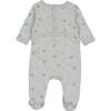 Scattered Blossoms Footie Blue Dawn - Footie Pajamas - 2