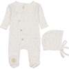Spray of Berries Footie & Hat Set Ivory - Mixed Apparel Set - 1 - thumbnail