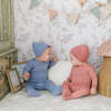 Cuddly in Cotton Footie & Hat Set Quarry - Mixed Apparel Set - 3