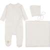 Knit Twist Layette Set Ivory - Mixed Apparel Set - 1 - thumbnail