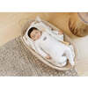 Mini Royal Footie, Boys Ivory & Blue - Footie Pajamas - 2