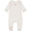 Soft Stitches Footie, Girls Ivory & Rose - Footie Pajamas - 1 - thumbnail