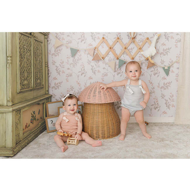 Gingham Glory Romper Misty Rose - Rompers - 3