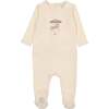 Prancing Pony Footie Ivory & Pink - Footie Pajamas - 1 - thumbnail