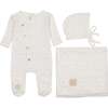 Spray of Berries Layette Set Ivory - Mixed Apparel Set - 1 - thumbnail