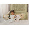 Nature's Florals Layette Set Ivory & Rose - Mixed Apparel Set - 3