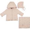 Scattered Blossoms Jacket Layette Set Barely Pink - Mixed Apparel Set - 1 - thumbnail