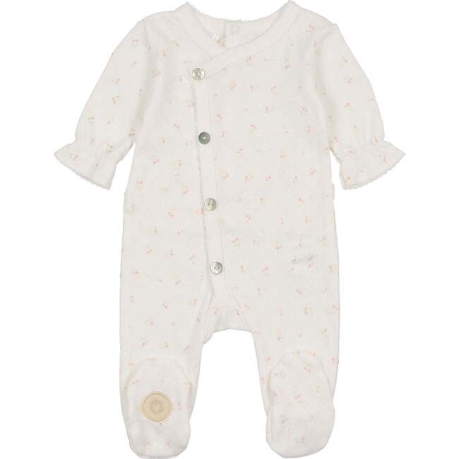 Spray of Cherries Footie Ivory