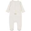 Knit Twist Footie & Hat Set Ivory - Mixed Apparel Set - 2