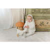 Plush Print Boys' Jacket & Hat Set Ivory & Blue - Mixed Apparel Set - 4