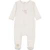 Heirloom Blossom Footie Ivory & Pink - Footie Pajamas - 1 - thumbnail