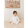 Plush Print Layette Set, Boys Ivory & Blue - Mixed Apparel Set - 3