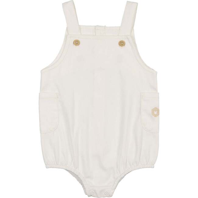 Summer Glory Boys Romper Ivory & Taupe