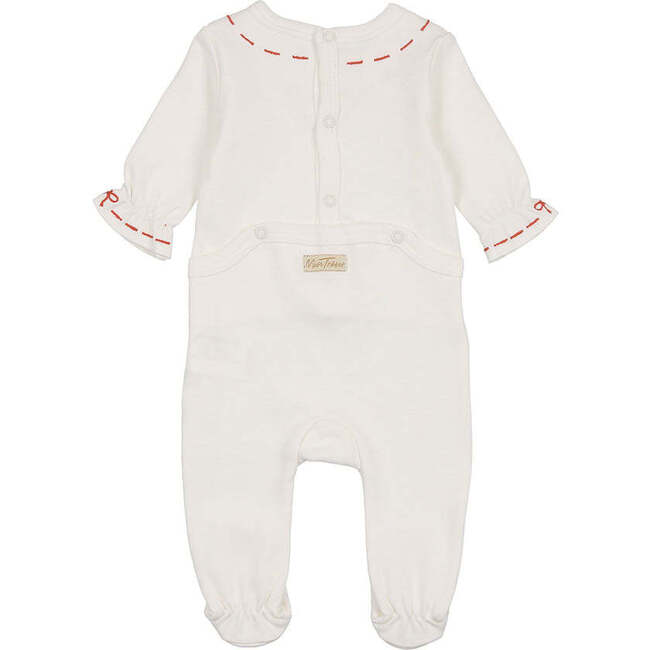 Soft Stitches Layette Set, Girls Ivory & Red - Mixed Apparel Set - 4