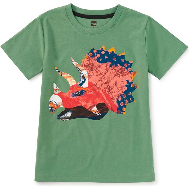 Triceratops Graphic Tee, Thyme