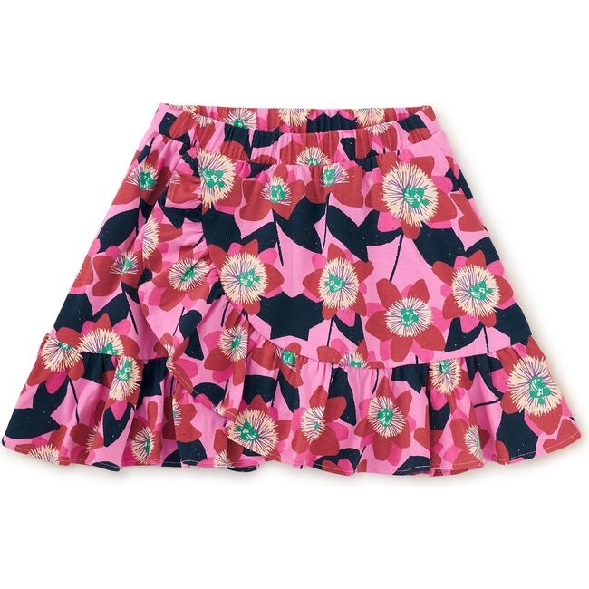 Ruffle Skirt, Block Print Passion Flower