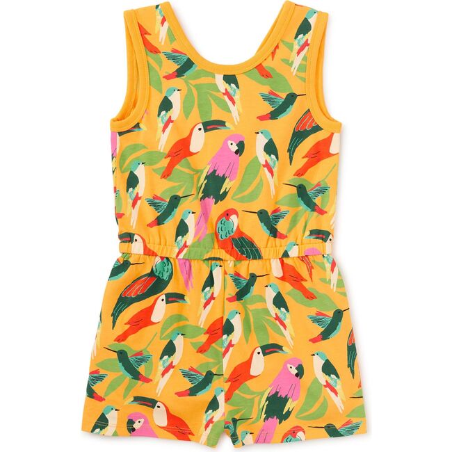 Reversible Wrap Romper, Wild Birds