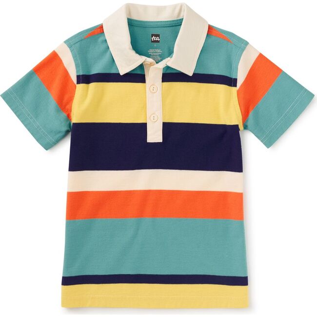 Striped Polo Top, Patina