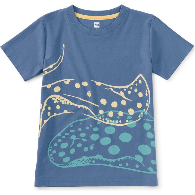 Stingray Double Sided Graphic Tee, Coronet Blue - T-Shirts - 1