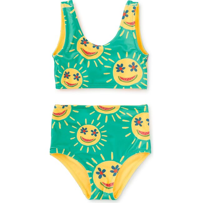 Reversible Swimsuit Set, Smiley Sun