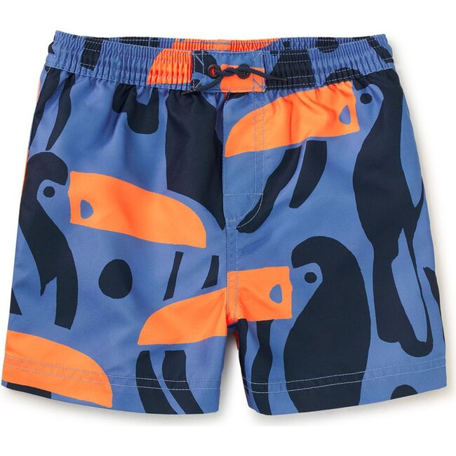 Shortie Swim Trunks, Toucan Cut Out