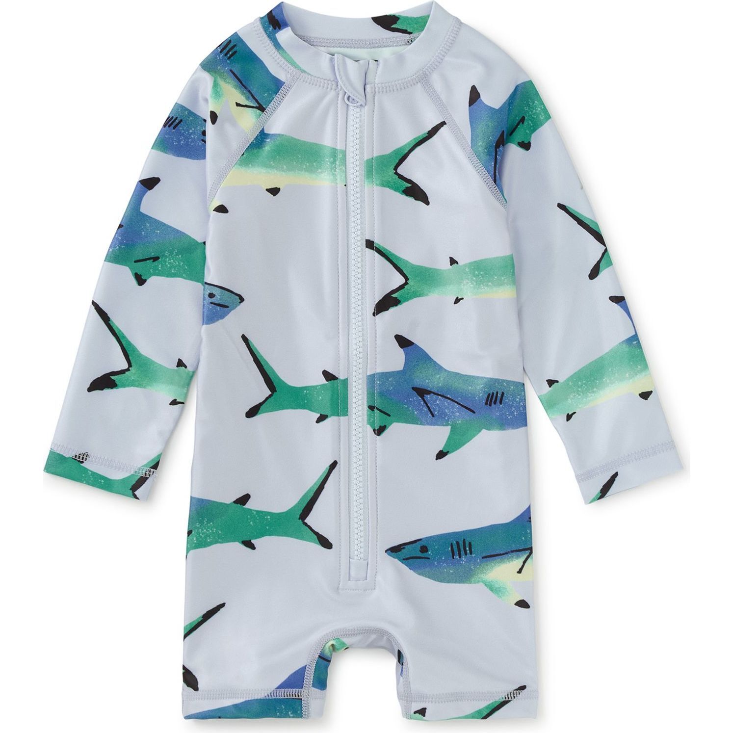 Rash Guard Baby Swimsuit, Painted Sharks - Rash Guards - 1