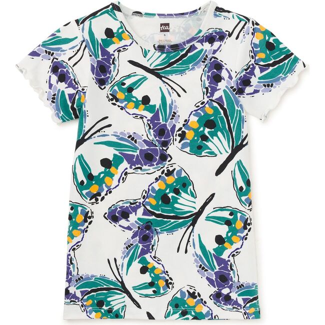 Printed Slim Fit Top, Carnival Butterfly - T-Shirts - 1