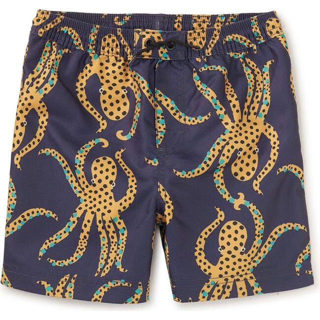 Mid-Length Swim Trunks, Jaguar Spotted Octopus