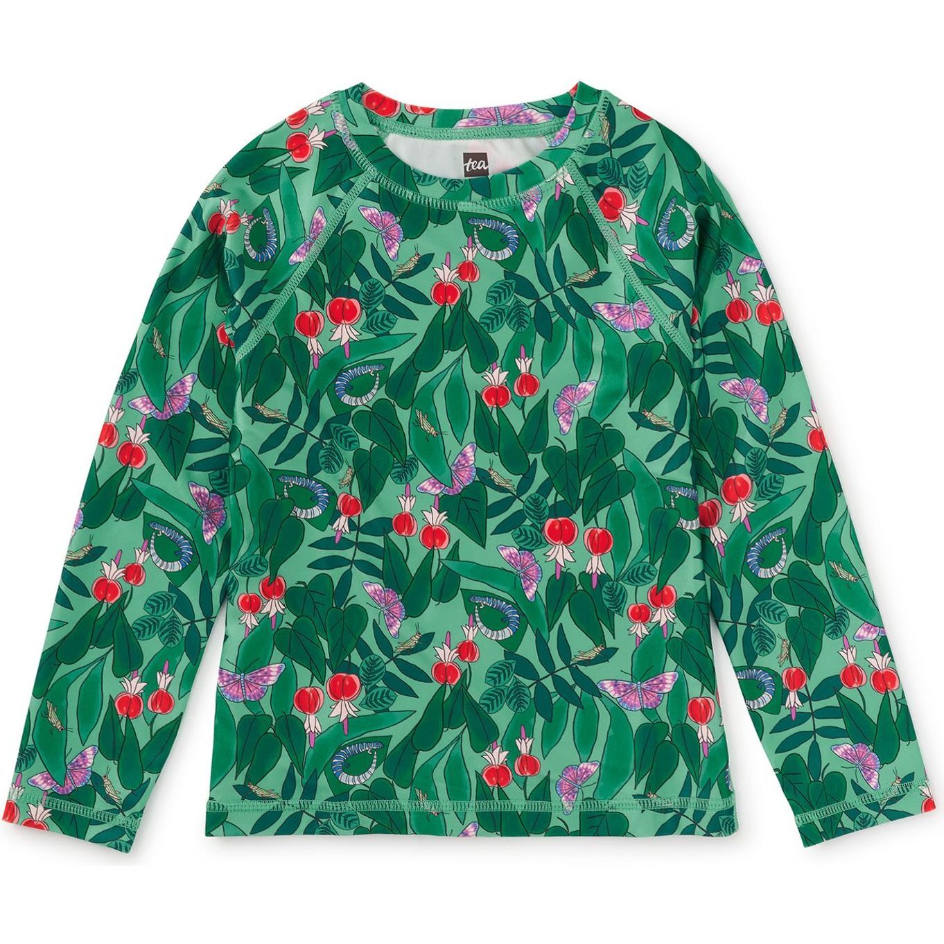 Long Sleeve Rash Guard, Jungle Botanical - Rash Guards - 1