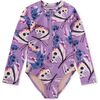 Long Sleeve One-Piece Swimsuit, Carnival Butterfly - One Pieces - 1 - thumbnail