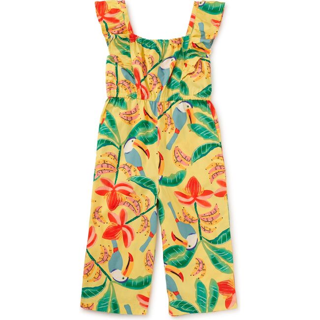 Flutter Strap Jumpsuit, Toucan Banana Tree
