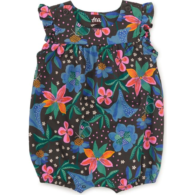 Flutter Baby Romper, Brazilian Painted Floral