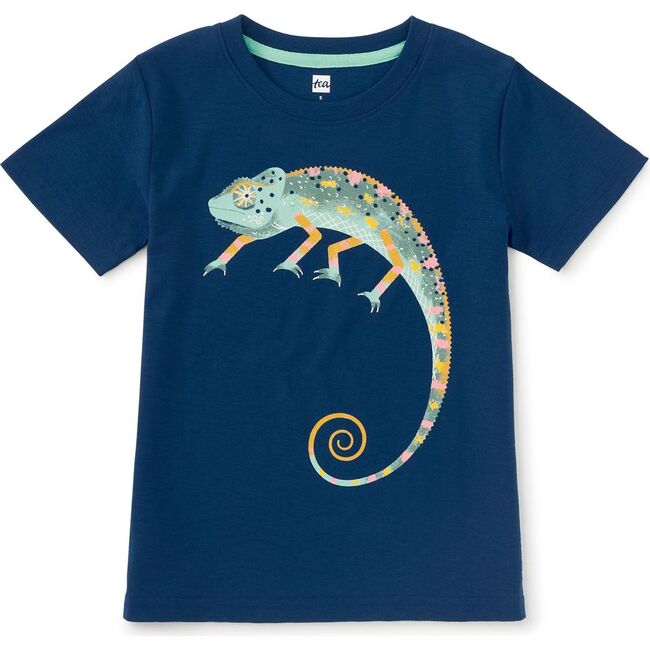 Cool Chameleon Graphic Tee, Ascot Blue