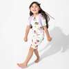Dora: Tropical Dreams Bamboo Kids Pajama Short Set, White - Pajamas - 3