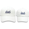 Dad & Lad Baseball Hat Set, White - Hats - 1 - thumbnail